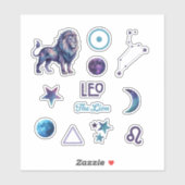 Leeuw Zodiac Sticker Collectie (Vel)