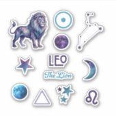 Leeuw Zodiac Sticker Collectie (Voorkant)