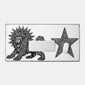 Leeuw Zodiac Sun‑Mane Leeuw | BurnsInHell Bureaumat (Keyboard & Muis)