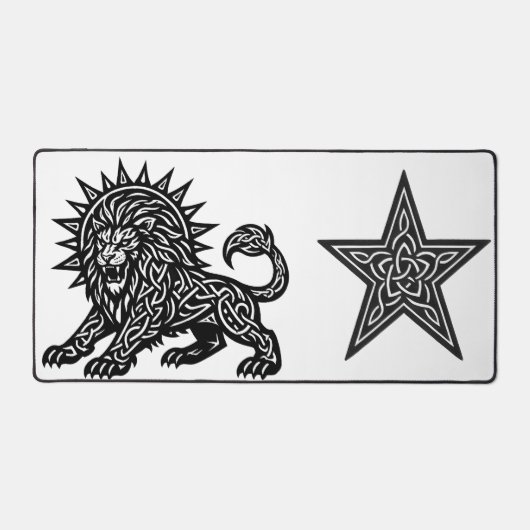 Leeuw Zodiac Sun‑Mane Leeuw | BurnsInHell Bureaumat (Voorkant)