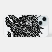 Leeuw Zodiac Sun‑Mane Leeuw | BurnsInHell iPhone 15 Case (Achterkant horizontaal)
