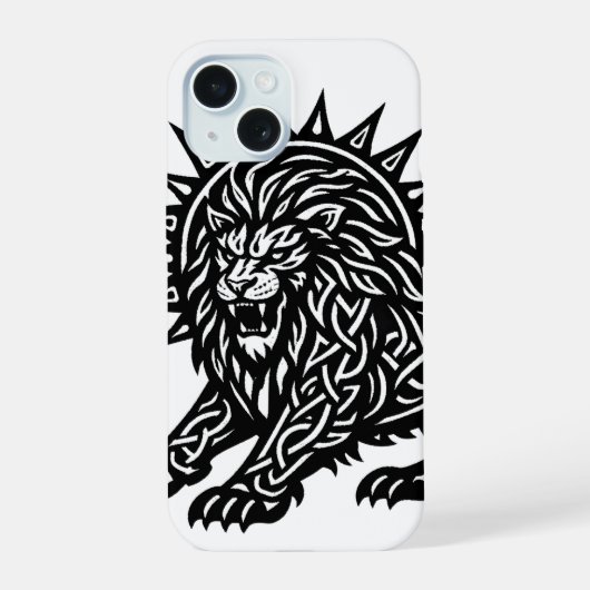 Leeuw Zodiac Sun‑Mane Leeuw | BurnsInHell iPhone 15 Case (Achterkant)