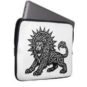 Leeuw Zodiac Sun‑Mane Leeuw | BurnsInHell Laptop Sleeve (Voorkant Rechts)