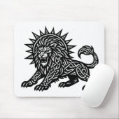 Leeuw Zodiac Sun‑Mane Leeuw | BurnsInHell Muismat (Met muis)