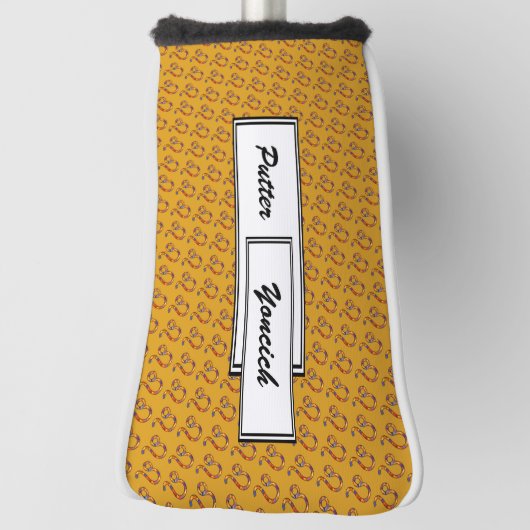 Leeuw Zodiac Symbool Element door Kenneth Yoncich Golfheadcover (Draai 90)