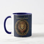 Leeuw Zodiac Symbool Mok (Links)