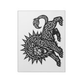 Leeuw Zodiac Zon-Mane Lion | BurnsInHell Notitieblok (Linkerzijde)