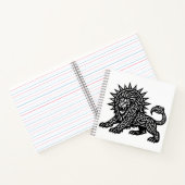 Leeuw Zodiac Zon-Mane Lion | BurnsInHell Notitieboek (Binnen)