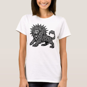 Leeuw Zodiac Zon-Mane Lion   BurnsInHell T-shirt