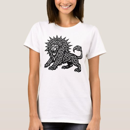 Leeuw Zodiac Zon-Mane Lion | BurnsInHell T-shirt (Voorkant)