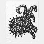 Leeuw Zodiac Zon-Manen Leeuw | BurnsInHell Fleece Deken (Voorkant)