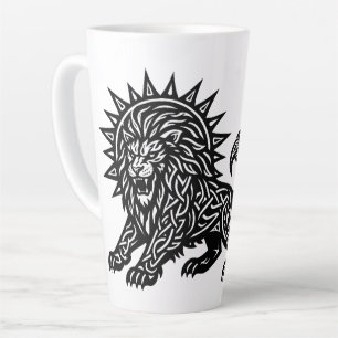 Leeuw Zodiac Zon-Manen Leeuw BurnsInHell Latte Mok