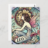 Leeuw Zodiacfee Astrologie Teken Feeën            Briefkaart (Voorkant / Achterkant)