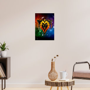 Leeuw Zodiachologie Cadeau Astrologie Poster