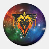 Leeuw Zodiachus Cadeau Astrologie Magneet (Voorkant)