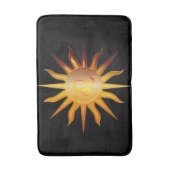 Leeuw Zon Sterrenbeeld Geboortemaand Zwart Rood &  Badmat (Voorkant Verticaal)