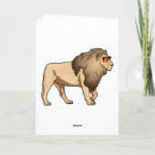 Leeuw Zonnebril Kaart (Achterkant)