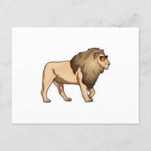 Leeuw Zonnebrillen Briefkaart
