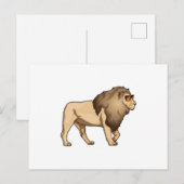 Leeuw Zonnebrillen Briefkaart (Voorkant / Achterkant)