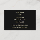 Leeuw zwart geel mandal zon visitekaartje (Achterkant)