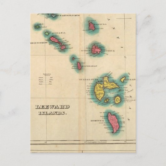 Leeuward Islands Briefkaart (Voorkant)