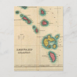 Leeuward Islands Briefkaart