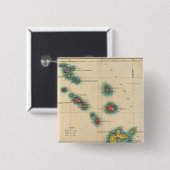 Leeuward Islands Vierkante Button 5,1 Cm (Voorkant /achterkant)