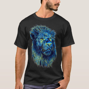 Leeuwdier, koning nieuw ontwerp voor wilde dieren, t-shirt