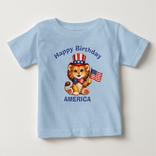 Leeuwen (5o) Patriottisch Kinder T-Shirt (Voorkant)
