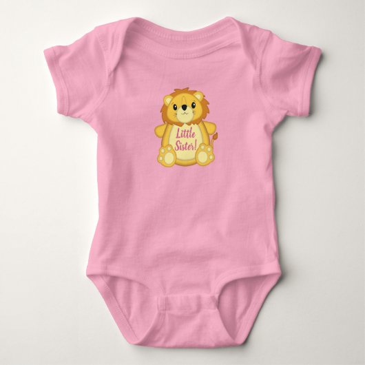 Leeuwen Baby Shower Roze Romper (Voorkant)