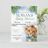 Leeuwen Baby Shower Uitnodiging (Staand voorkant)