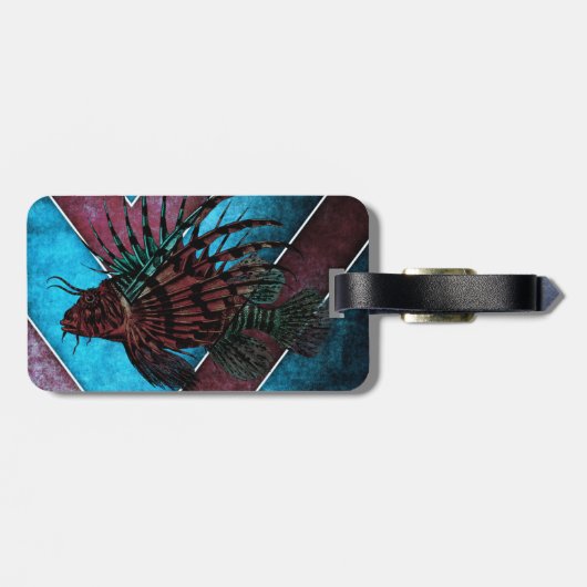 Leeuwen Bagagelabel met lederriem (Achterkant horizontaal)