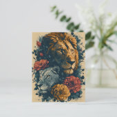 Leeuwen & Bloemen: Briefkaart (Staand voorkant)
