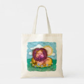 Leeuwen Bloemen Tote Bag (Achterkant)