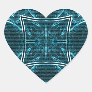 Leeuwen delen kunst print hart sticker