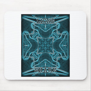 Leeuwen delen kunst print muismat