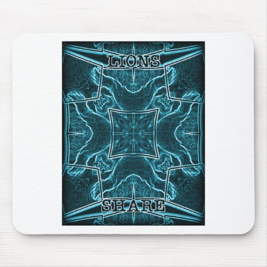 Leeuwen delen kunst print muismat (Voorkant)