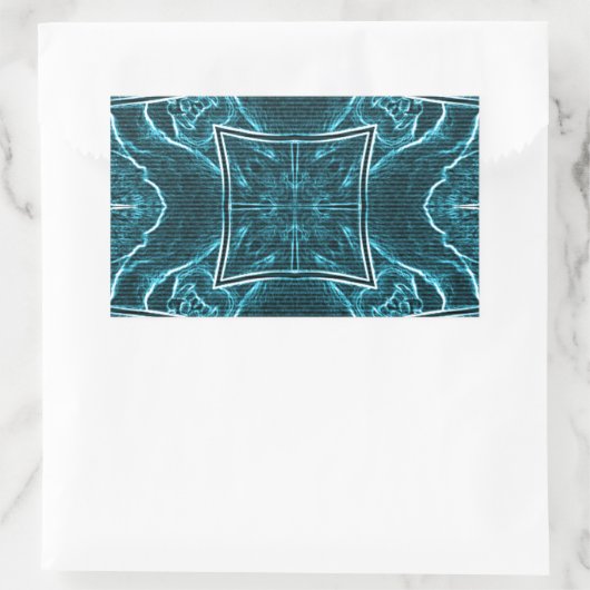 Leeuwen delen kunst print rechthoekige sticker (Tas)