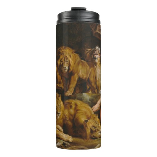 Leeuwen’ Den aangepaste naam tumbler Thermosbeker (Voorkant)