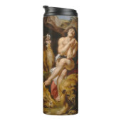 Leeuwen’ Den aangepaste naam tumbler Thermosbeker (Geroteerd rechts)