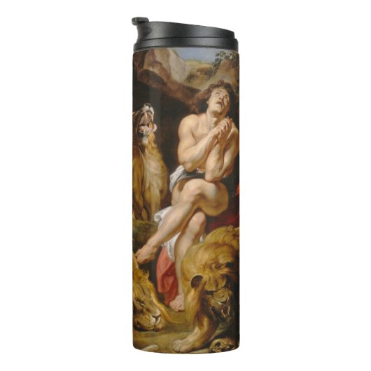 Leeuwen’ Den aangepaste naam tumbler Thermosbeker (Geroteerd rechts)