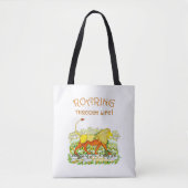 Leeuwen die door de Canvas tas van het leven lopen (Voorkant)