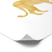 Leeuwen, Dieren, Safari-stijl, poster van de padde (Hoek)