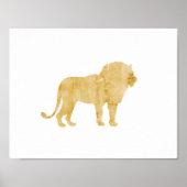 Leeuwen, Dieren, Safari-stijl, poster van de padde (Voorkant)