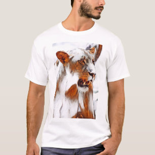 Leeuwen digitaal bewerkt T-Shirt