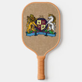 Leeuwen en eenhoorntjespringen - Wijnlaag Pickleball Paddle (Voorkant)