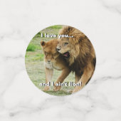 Leeuwen en leeuwen confetti (Kleine voorkant)