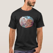 Leeuwen en leeuwen in liefdesillustratie t-shirt (Voorkant)