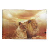 Leeuwen en leeuwen kussensloop (Achterkant-Links)