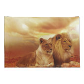 Leeuwen en leeuwen kussensloop (Achterkant-Rechts)